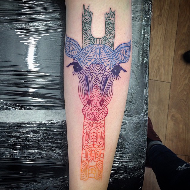 giraffe tattoos