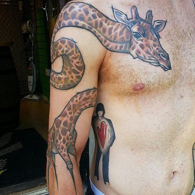 giraffe tattoos