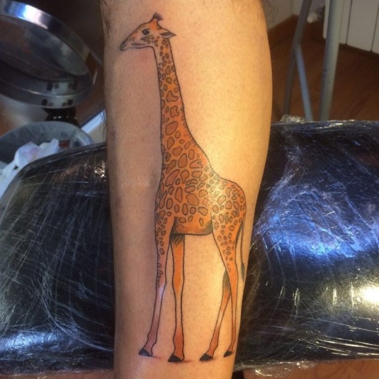 giraffe tattoos.