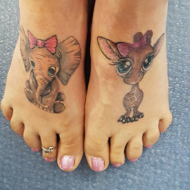 giraffe tattoos