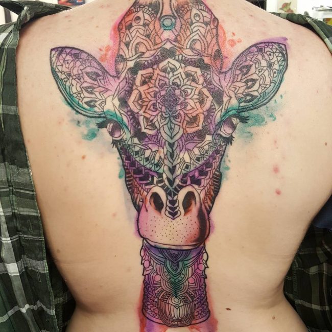 giraffe tattoos