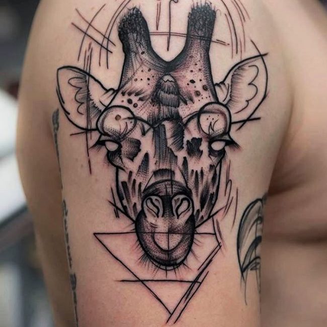 giraffe tattoos