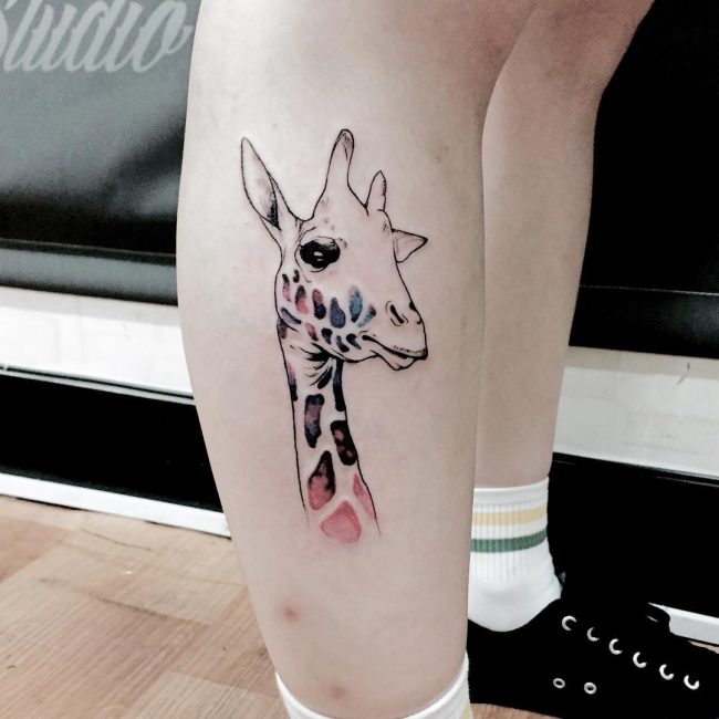 giraffe tattoos