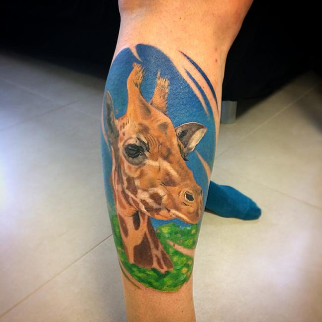 giraffe tattoos