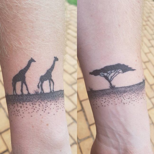 giraffe tattoos