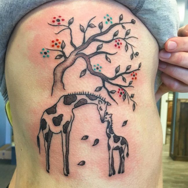 giraffe tattoos