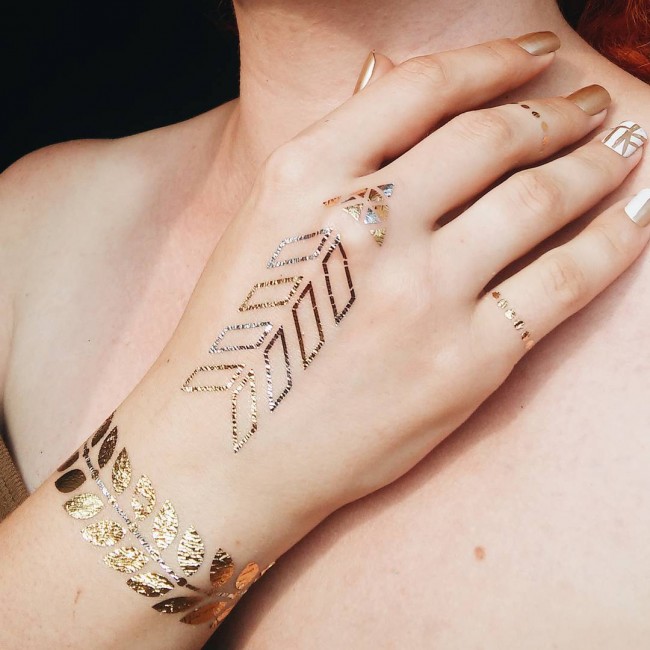 gold tattoo