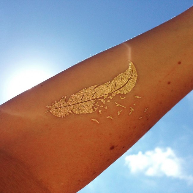 gold tattoo