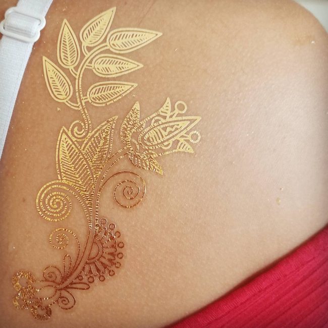 gold tattoo