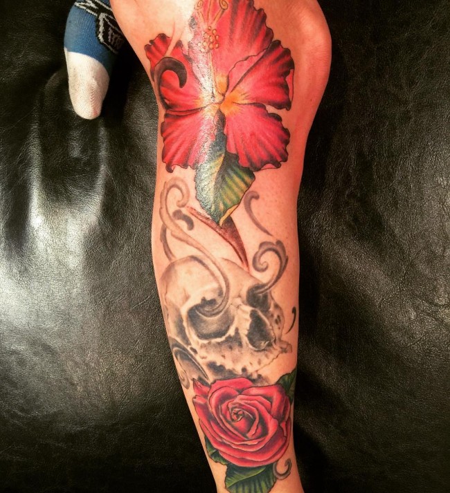 hibiscus tattoo (1)