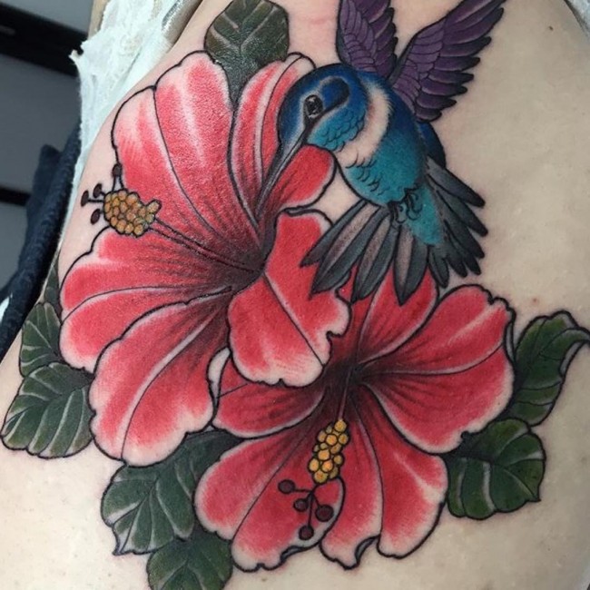 hibiscus tattoo (3)