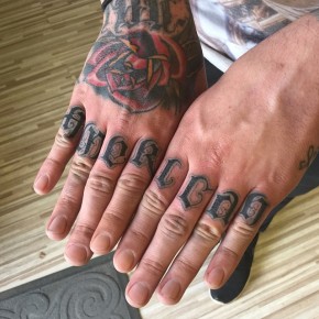 120+ Best Knuckle Tattoo Designs & Meanings - Self Expression (2019)