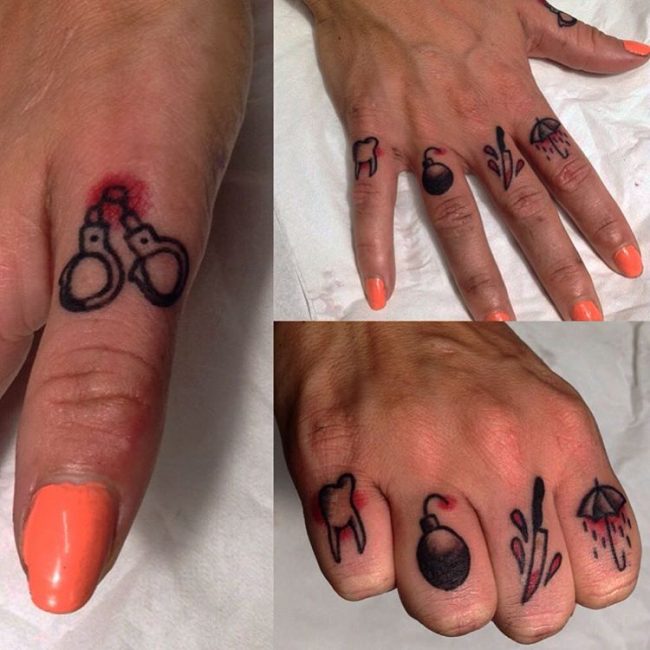 knuckle tattoos