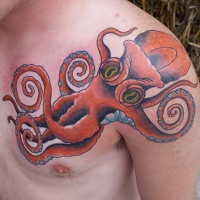 Kraken Sea Monster Tattoo