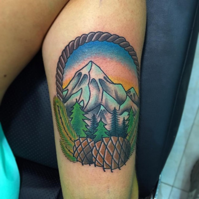 983 Mountain Sea Tattoo Images Stock Photos  Vectors  Shutterstock