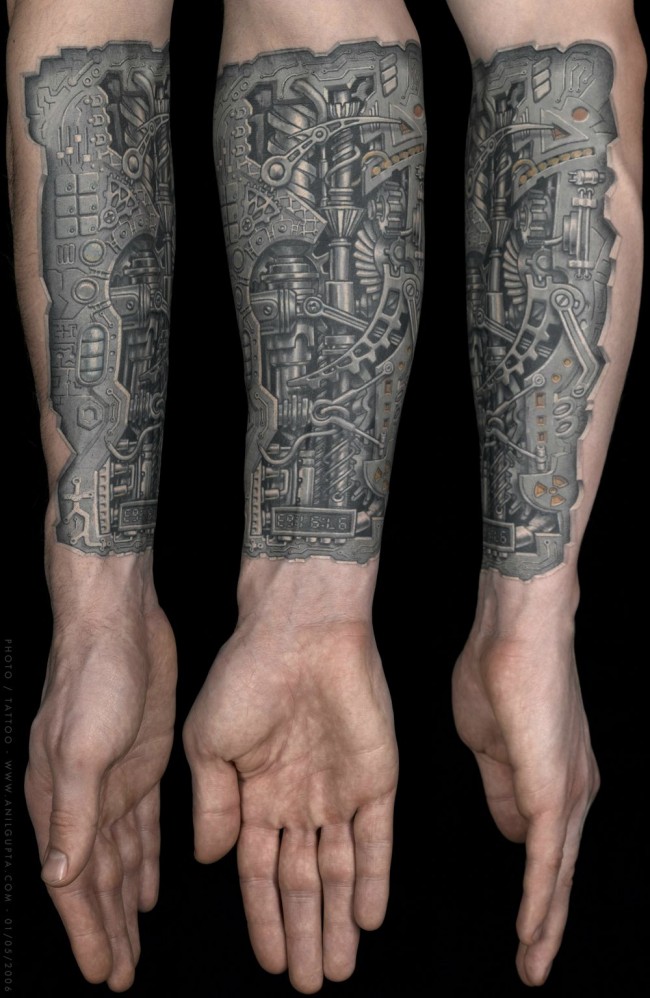 Tattoo Ideas — Biomechanical Back ...