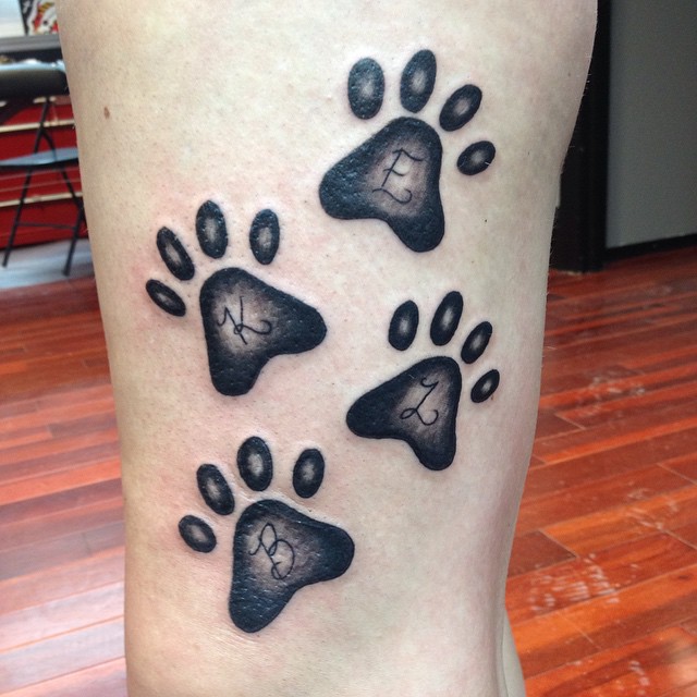 paw print tattoo 23