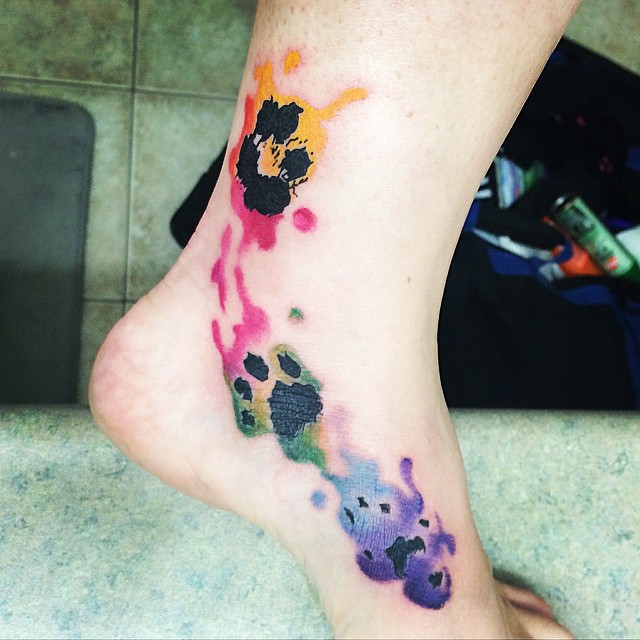 cat paw tattoo ideas