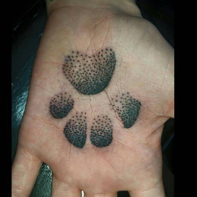 paw print tattoos