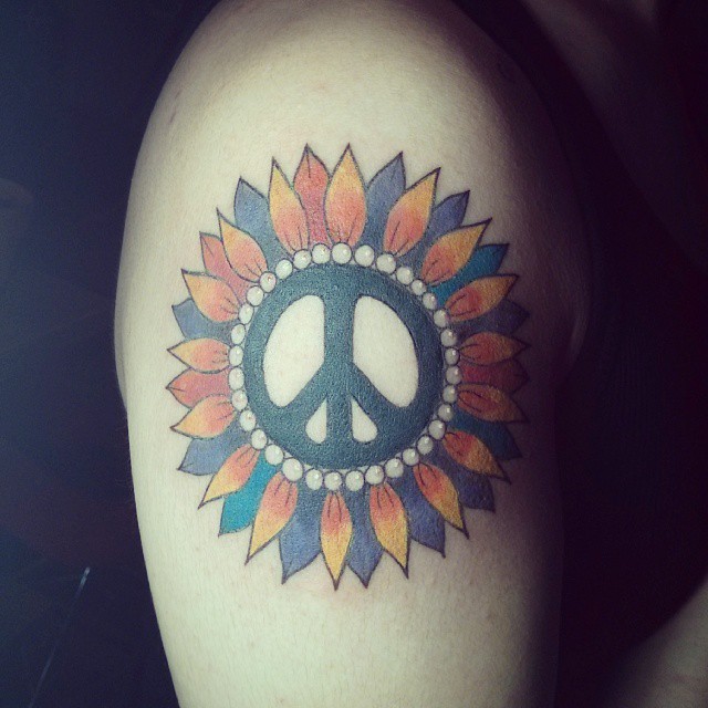 peace sign tattoos