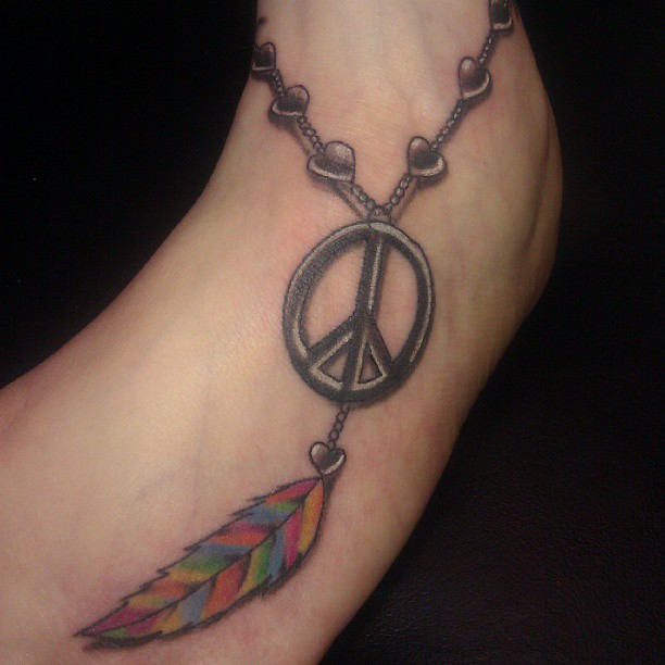 peace sign tattoos