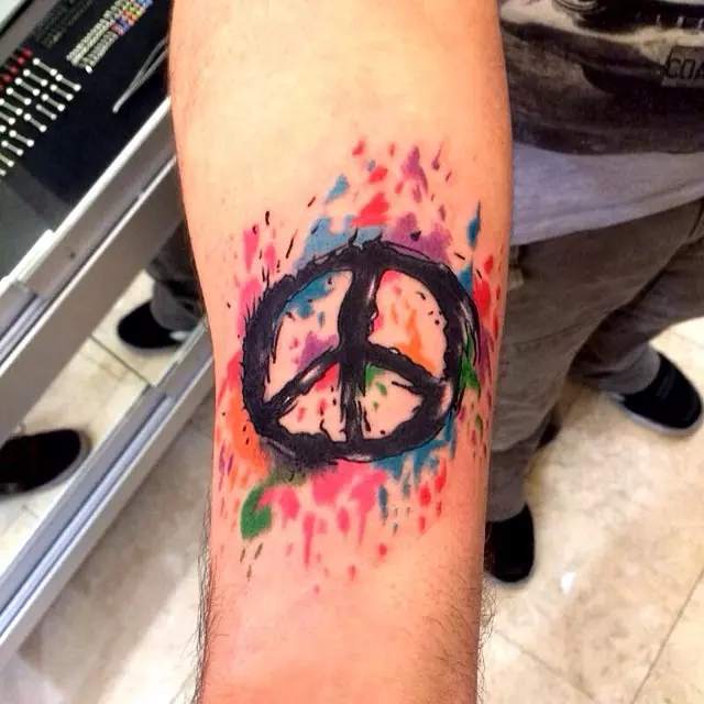 peace sign tattoos