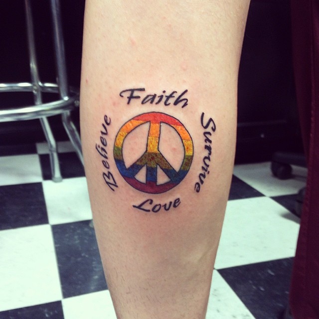 peace sign tattoos