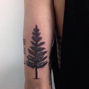 75+ Simple and Easy Pine Tree Tattoo - Designs & Meanings (2019)