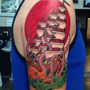 95+ Best Pirate Ship Tattoo Designs & Meanings - (2019)