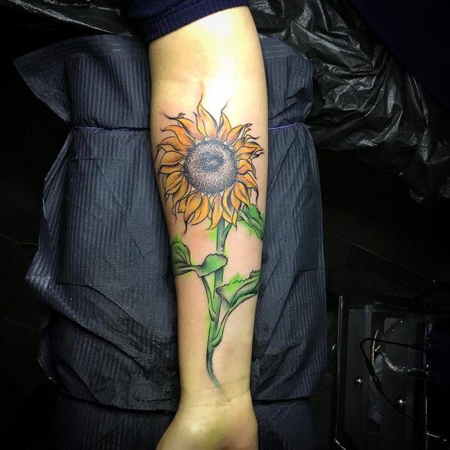 sunflower tattoo_