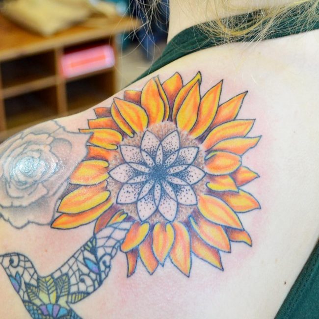 sunflower tattoo_