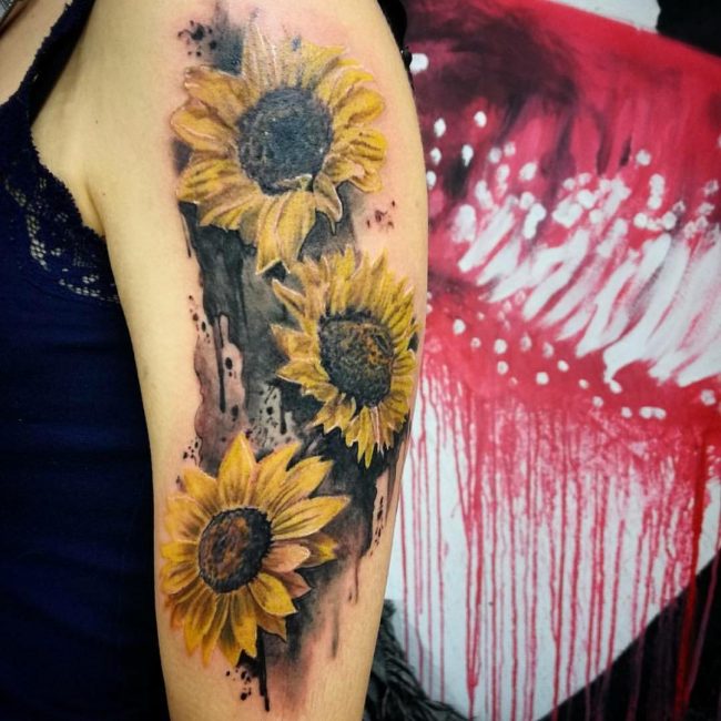 sunflower tattoo_