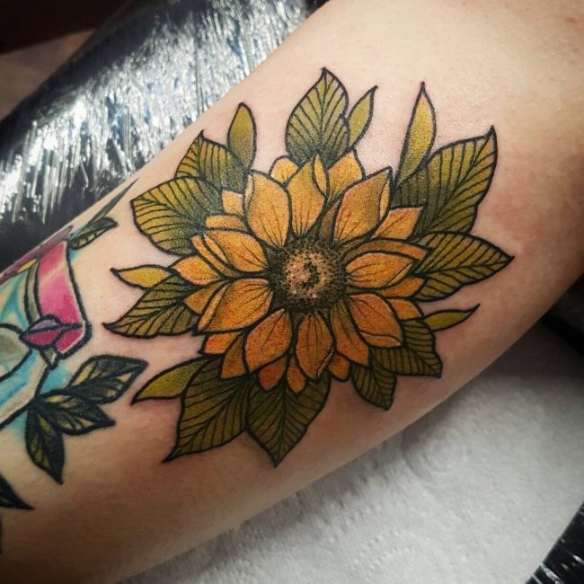 sunflower tattoo_