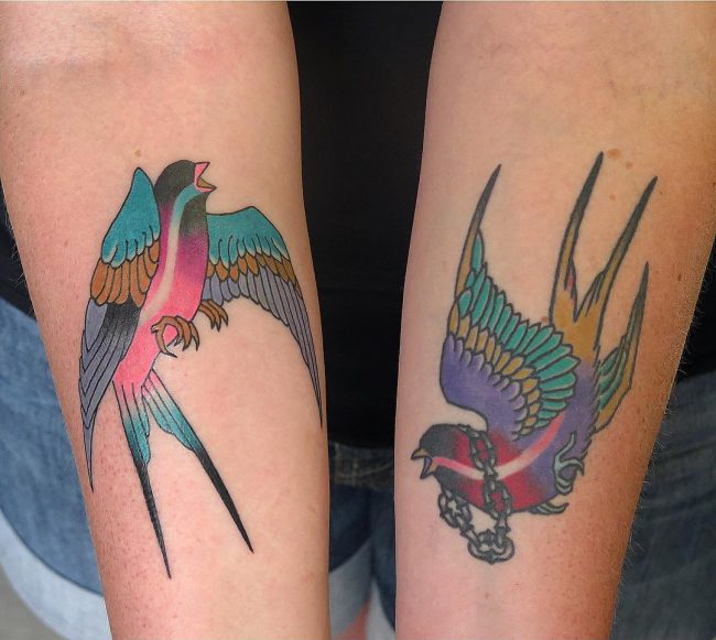 swallow tattoos