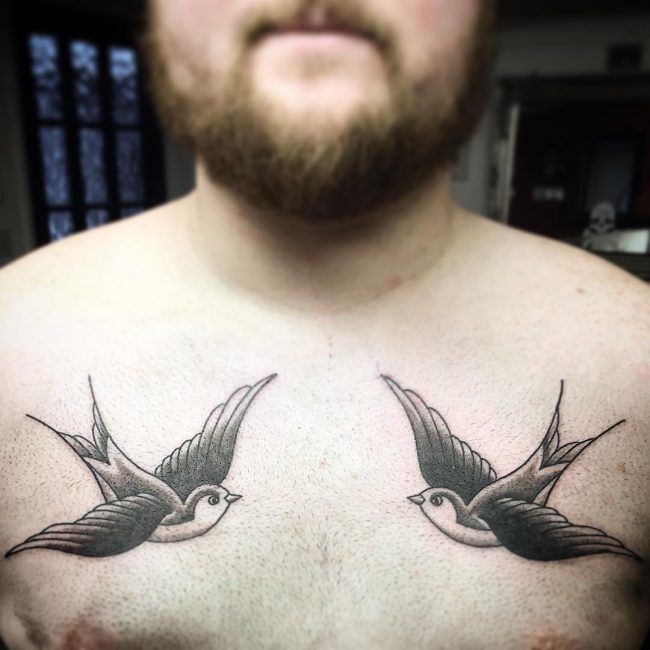 80+ Best Swallow Bird Tattoo Meaning and Designs - Fly in The Sky (2019)