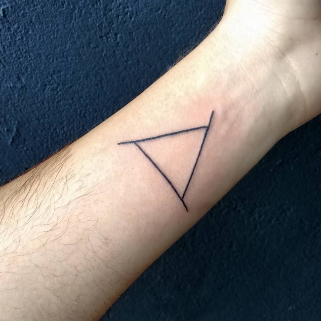 Triangle tattoo on neck | Armband tattoos for men, Triangle tattoo, Neck  tattoo for guys