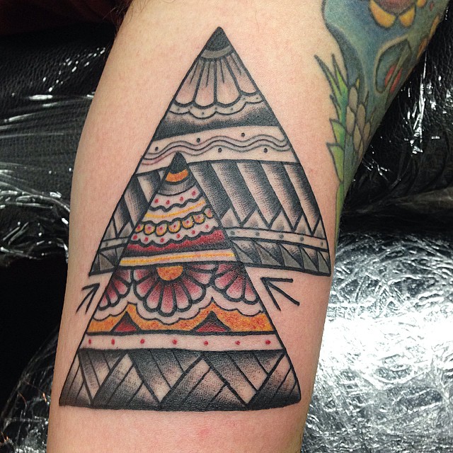 65+ Best Triangle Tattoo Designs & Meanings - Sacred ...