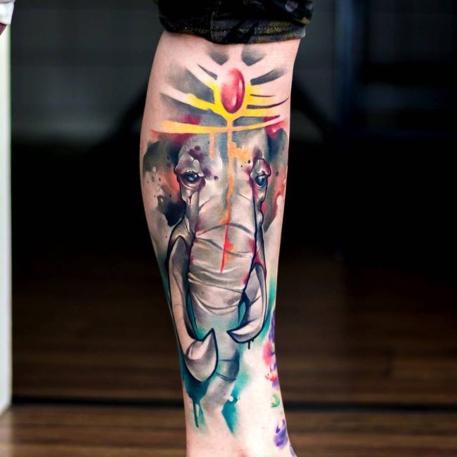 watercolor tattoo