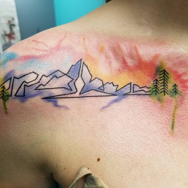 watercolor tattoo