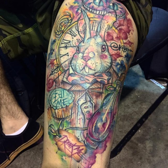 watercolor tattoo