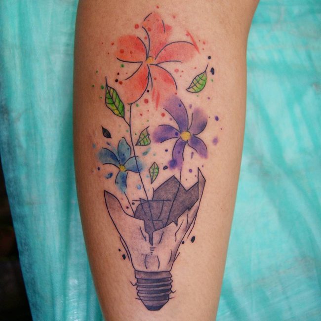 watercolor tattoo