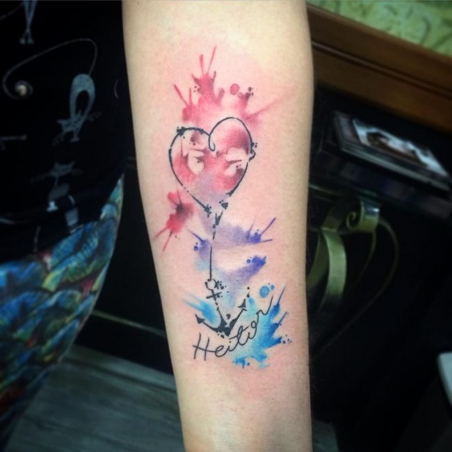 watercolor tattoo