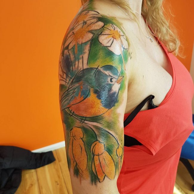 watercolor tattoo