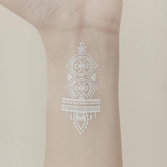 white tattoo