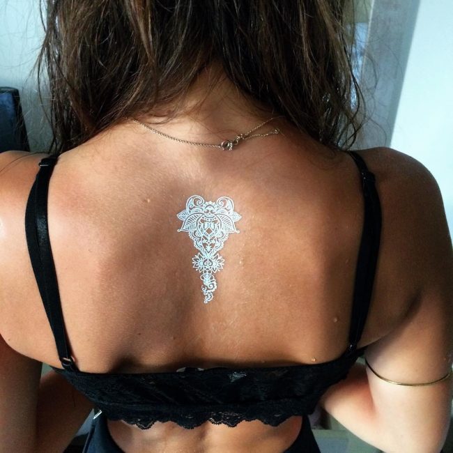 white tattoo