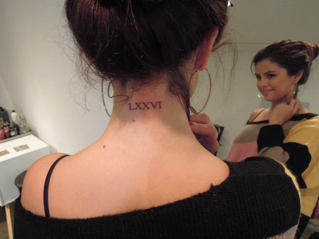 Selena Gomez Tattoo