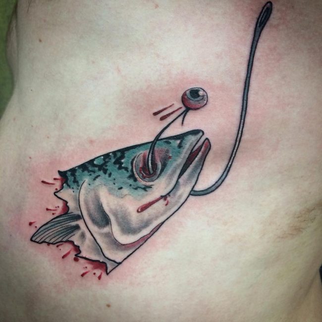 Fish Hook Tattoo_