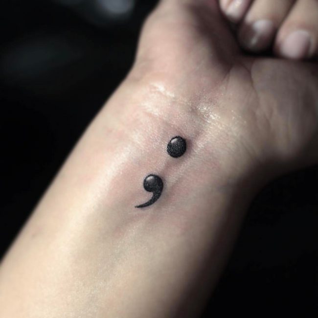 Semicolon Tattoo_