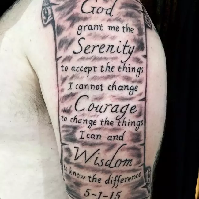 Serenity Prayer Tattoo_