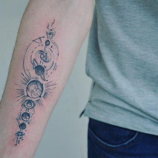 Solar System Tattoo_ 
